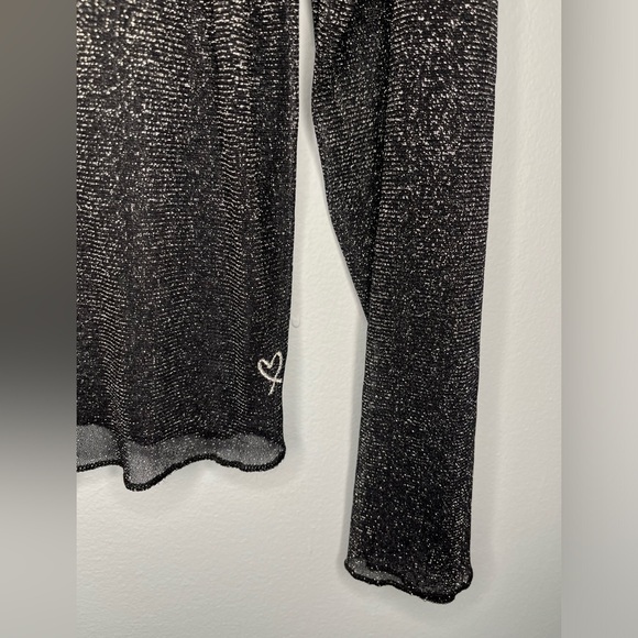 Victoria's Secret Sheer Shimmer Mesh Long Sleeve M/L - Picture 4 of 11